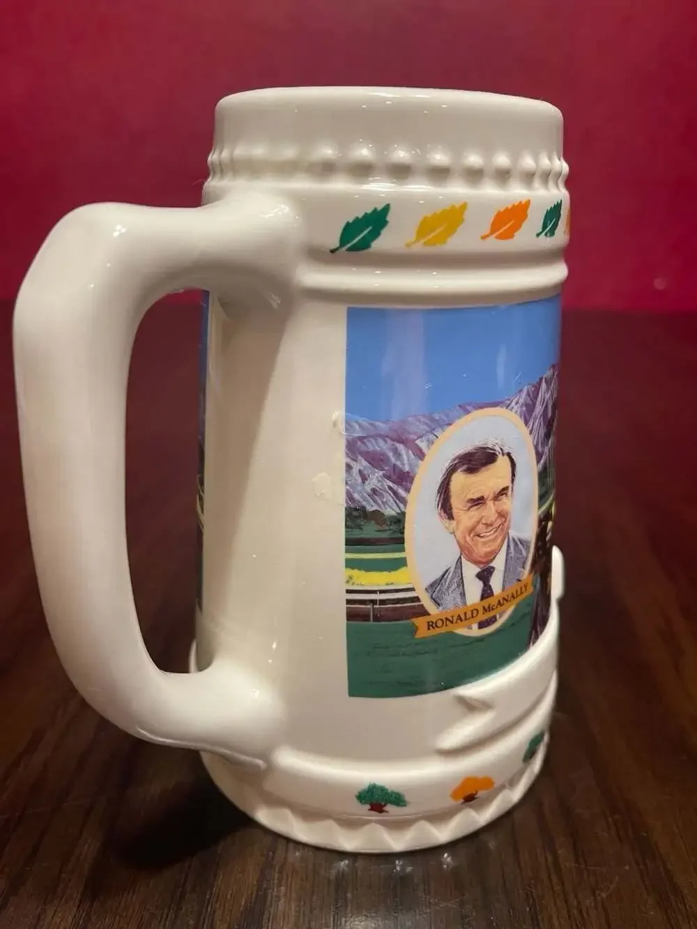 1991 Oak Tree Racing Association All-Time Leading Stakes Trainers Beer Stein
